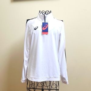 NWT Women's Asics white dri-fit top